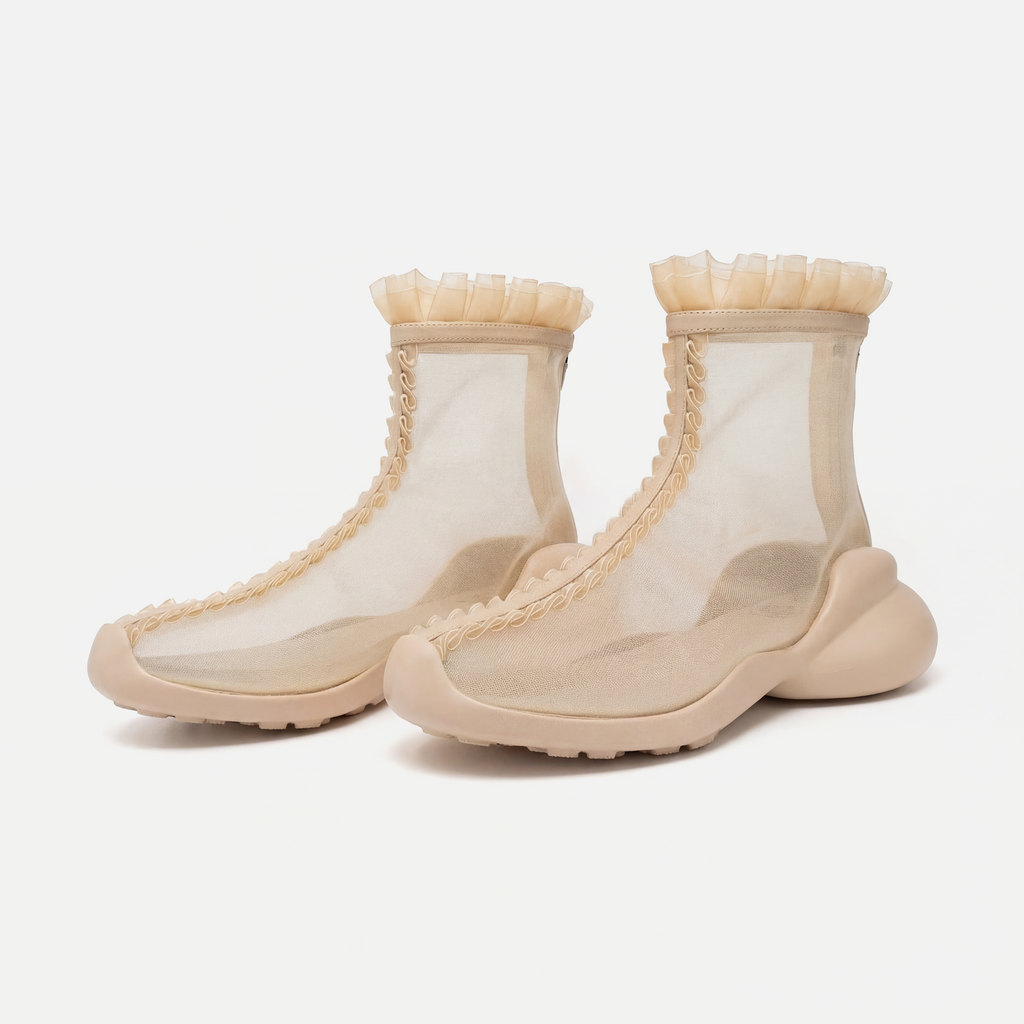 Collina Strada X FCTRY LAb RUFL Boot - Nude | FCTRY LAb