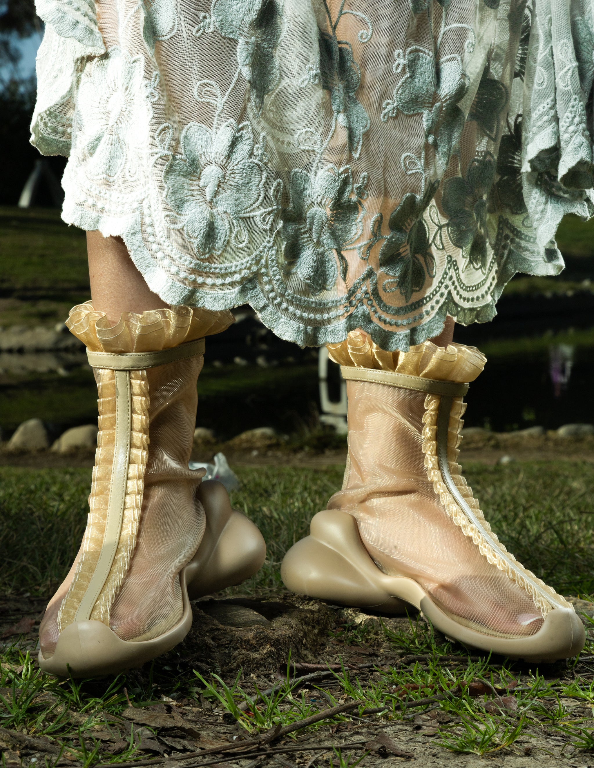 Collina Strada X FCTRY LAb RUFL Boot - Nude