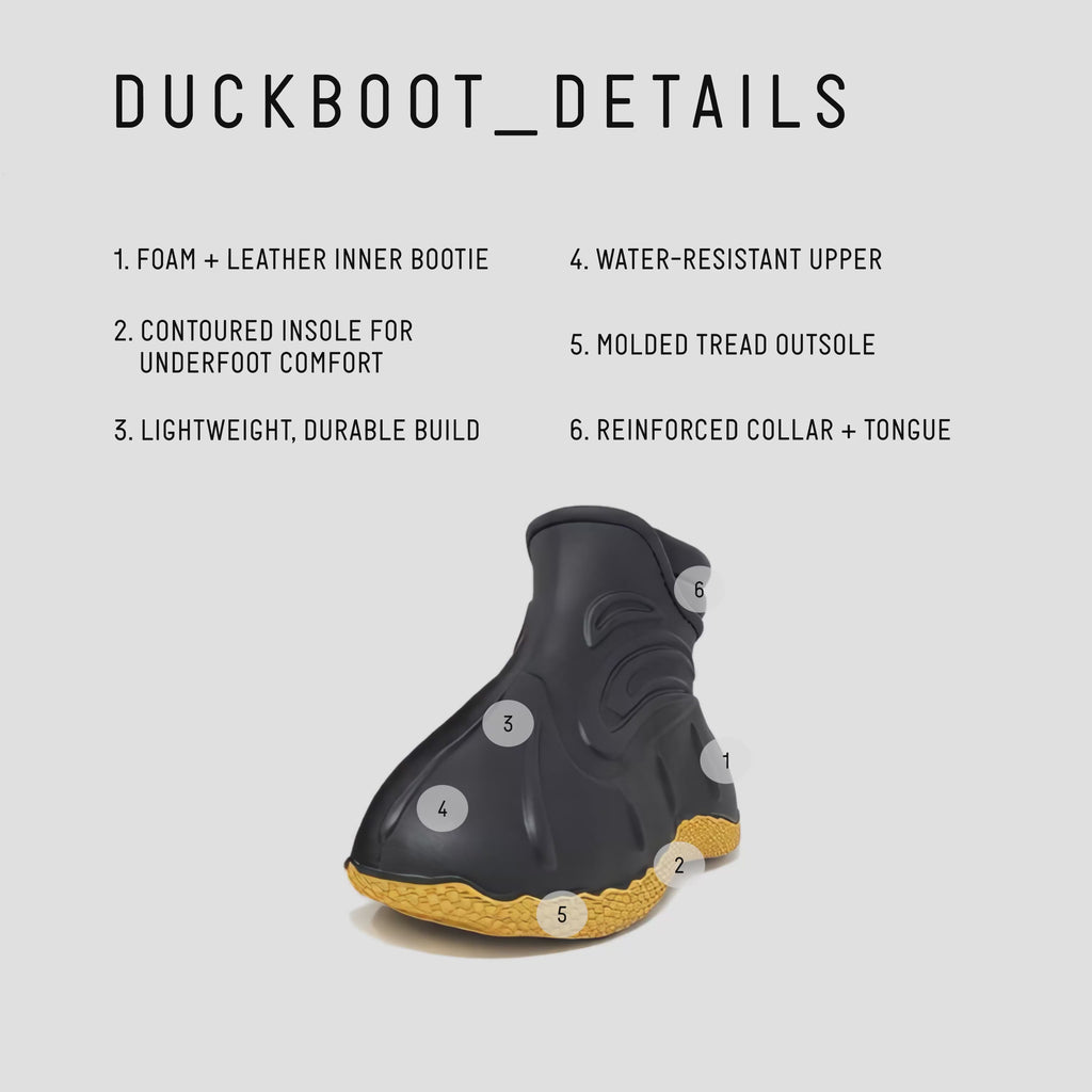 DUCK BOOT - BLACK