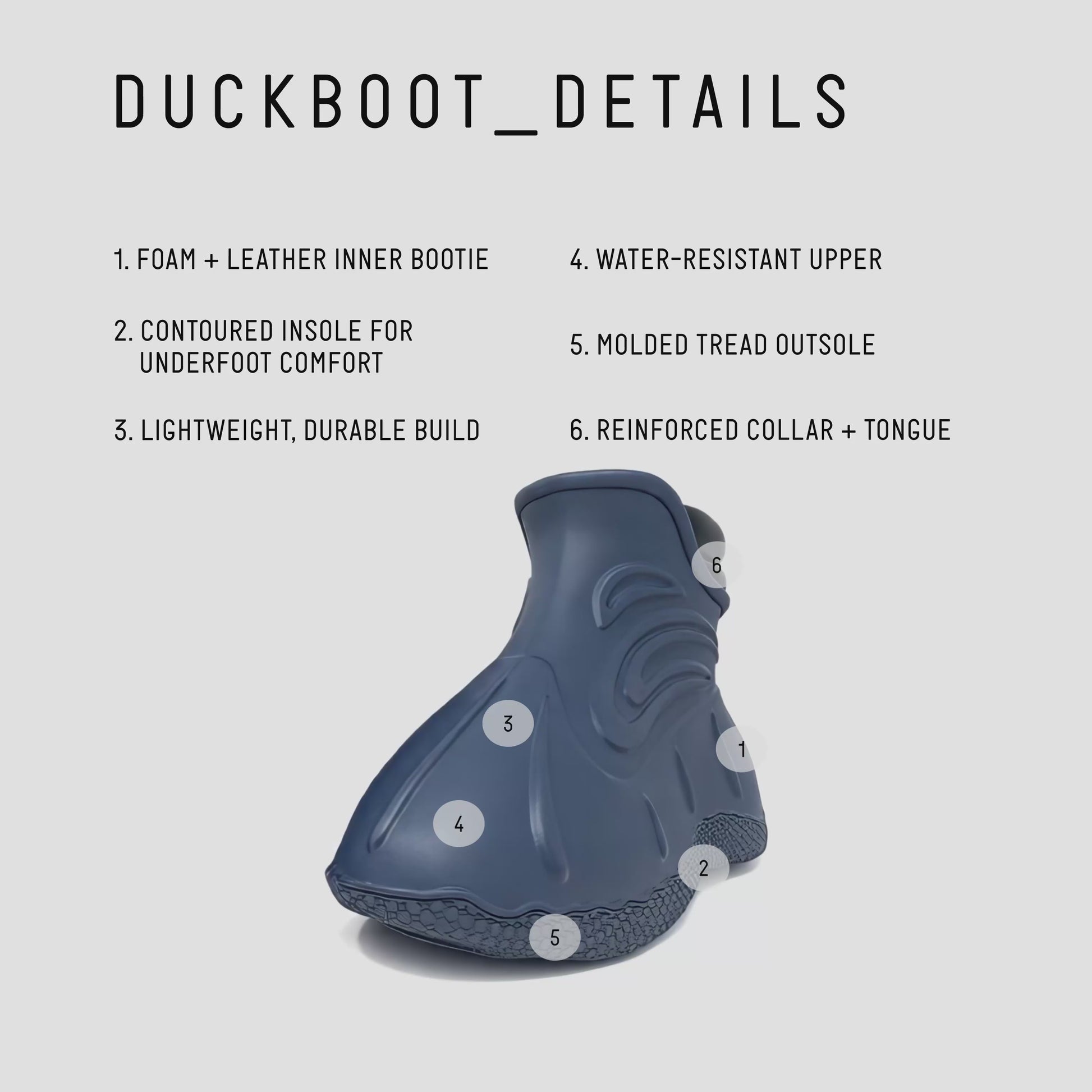 DUCK BOOT - BLUE