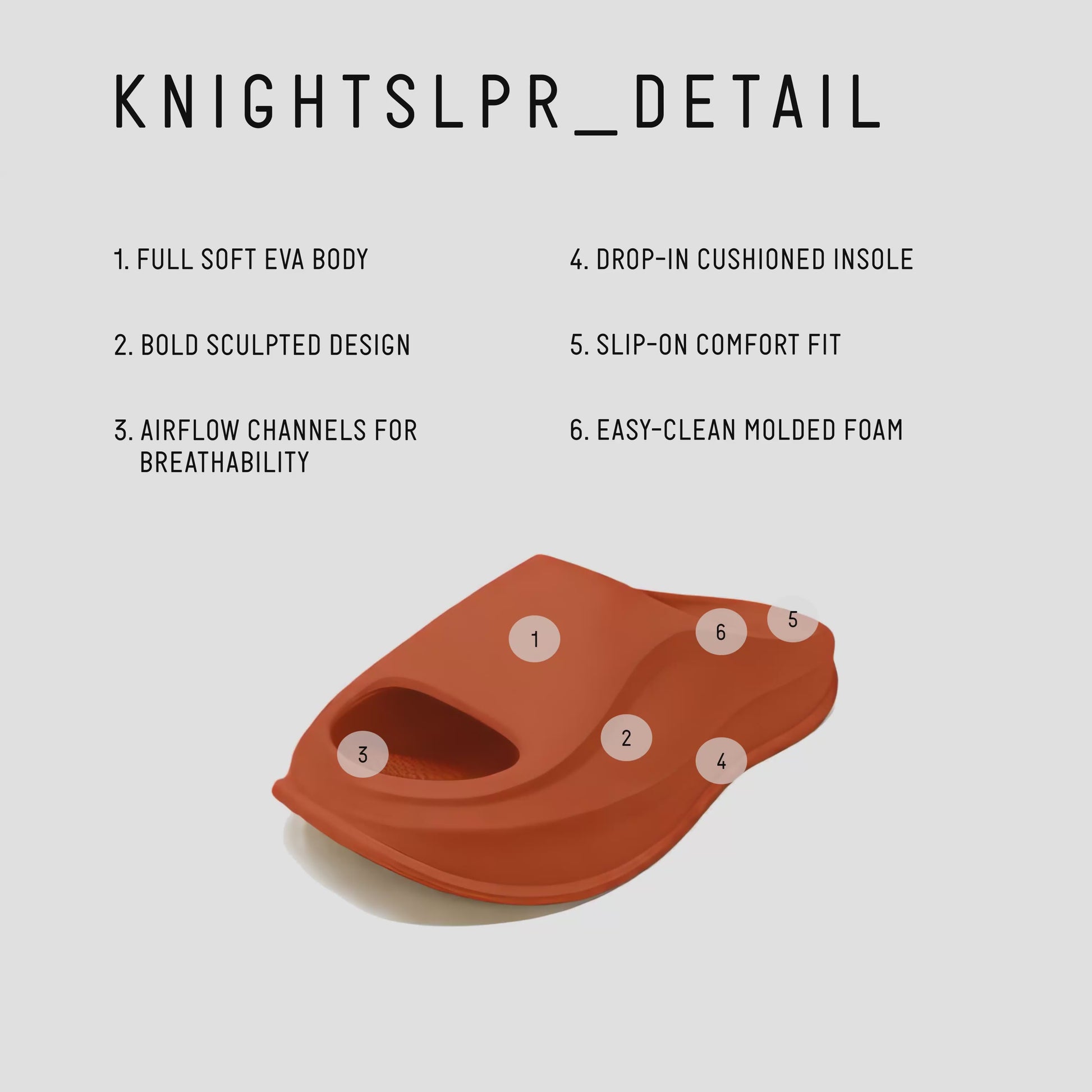 KNIGHT RNR SLIDE - TERRACOTTA